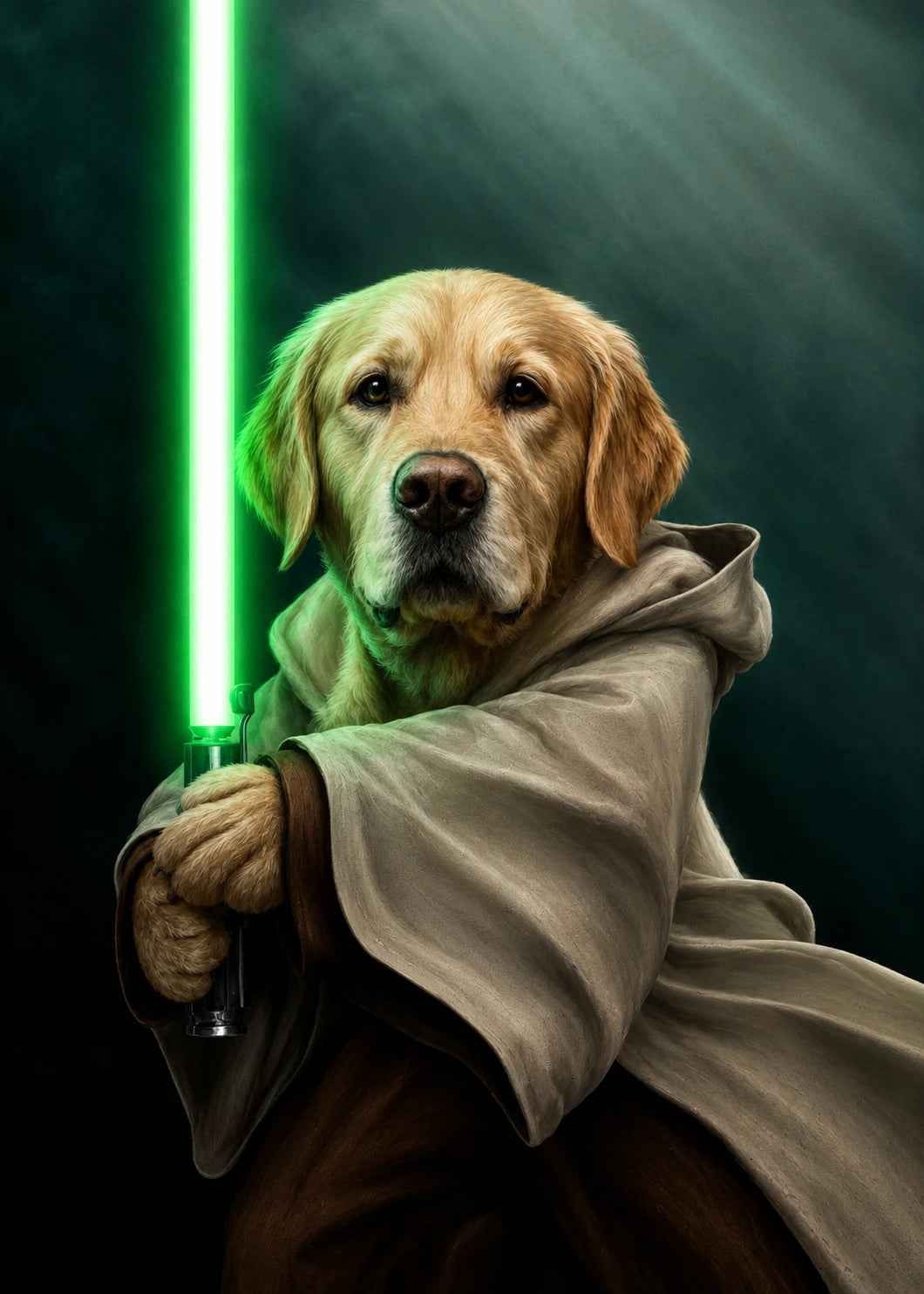 Personalized digital pet portrait